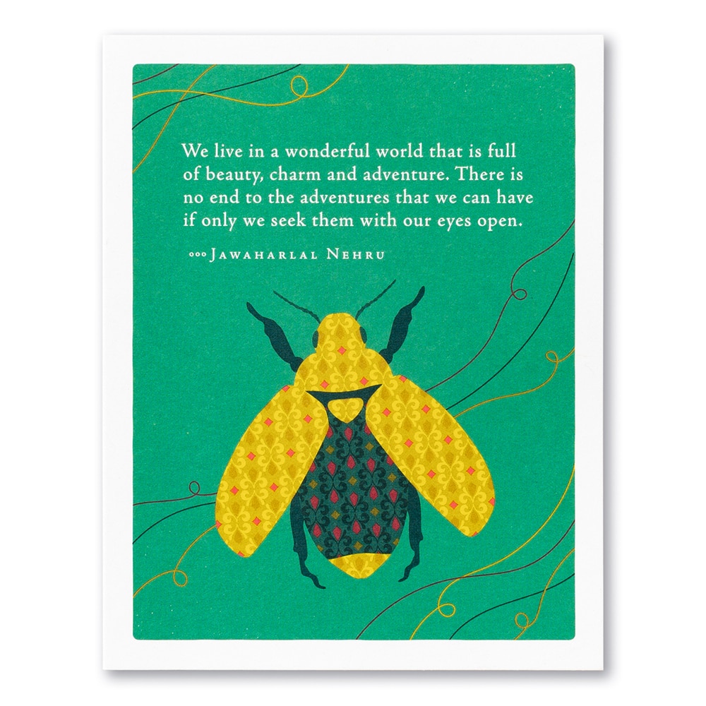 Positively Green, Greeting Cards, Gifts, We Live in A Wonderful World, 527226
